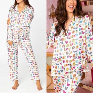 NEW Buddy Love Penelope Doodles Pajama Set